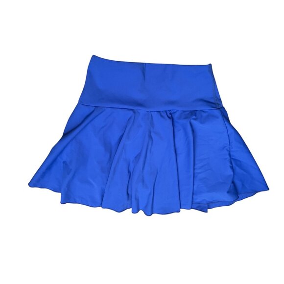Halara Cloudful Air Flare Tennis Skirt Sz XS Aster Blue Crossover 2-in-1 Side Po - Picture 6 of 11